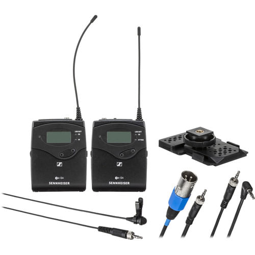 Sistema-Microfone-de-Lapela-Se-Fio-Sennheiser-EW-112P-G4-Wireless-para-Montagem-em-Camera