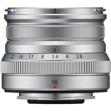 Lente FujiFilm XF 16mm f/2.8 R WR (Prata)