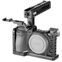 Kit Gaiola Cage Advanced SmallRig 2081 com Punho Handle Grip para Sony A6500