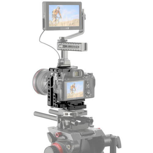 Meia-Gaiola-Cage-SmallRig-2098-com-Liberacao-Rapida-para-Sony-a7R-III-a7-III-a7R-II-a7S-II-e-a7-II