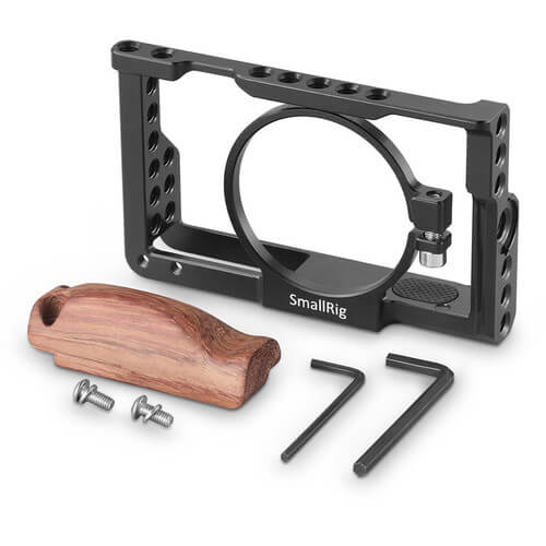 Kit-Gaiola-Cage-SmallRig-2105-com-Punho-Handgrip-para-Sony-RX100-V---IV---III