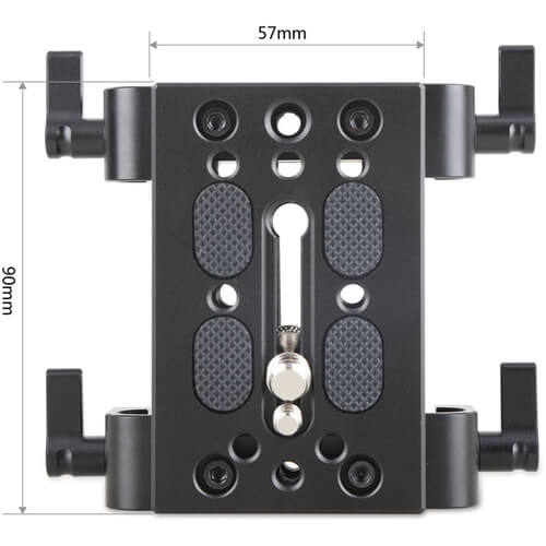 Plate-Base-de-Tripe-SmallRig-1798-com-Bracadeira-Dupla-de-Haste-15mm