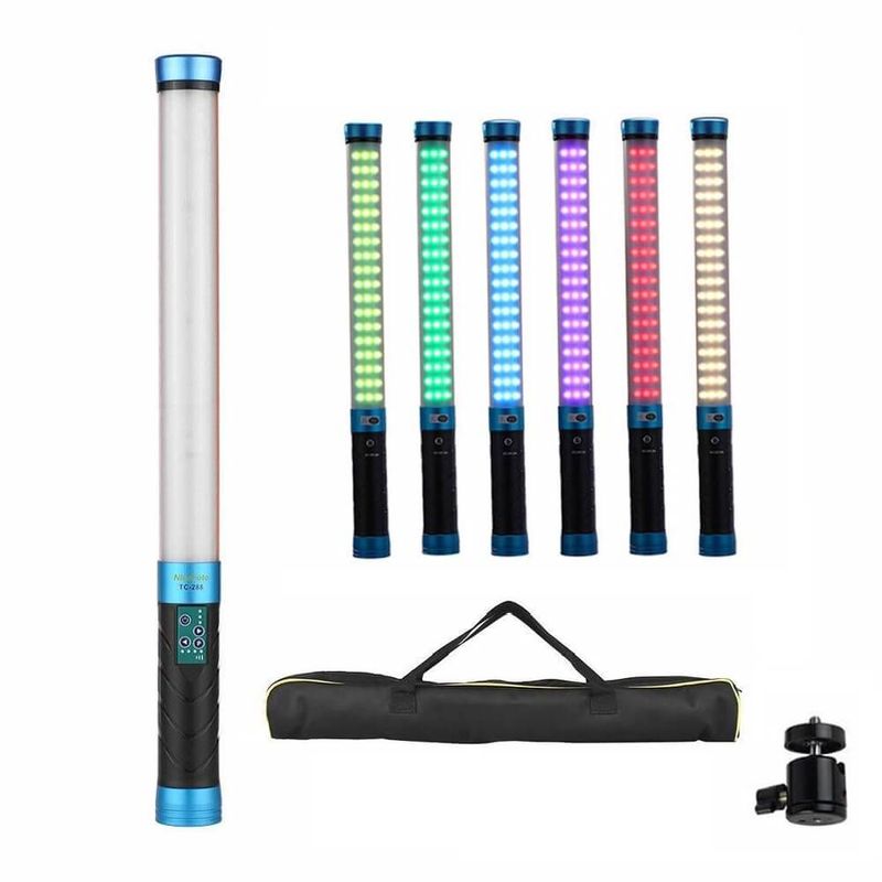 Bastao-Luz-de-Led-Portatil-NiceFoto-TC-288-RGB-Light-Wand-Video-Light-Bi-Color--3000K-9000K--com-Fonte-Bivolt