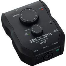 Interface de Áudio Zoom U-22 Gravação e Desempenho Móvel USB