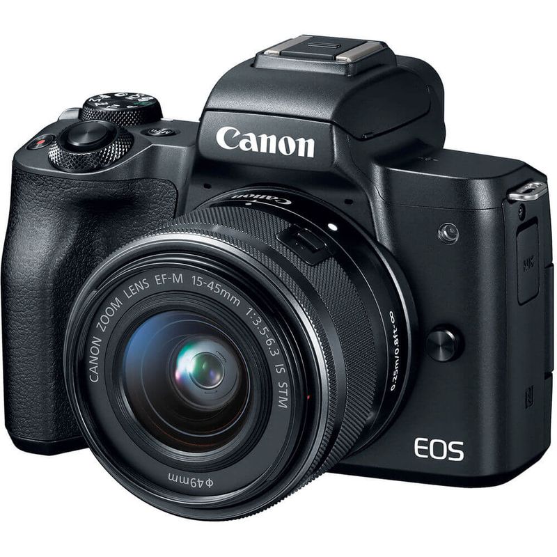 Camera-Canon-EOS-M50-Mirrorless-com-Lente-15-45mm