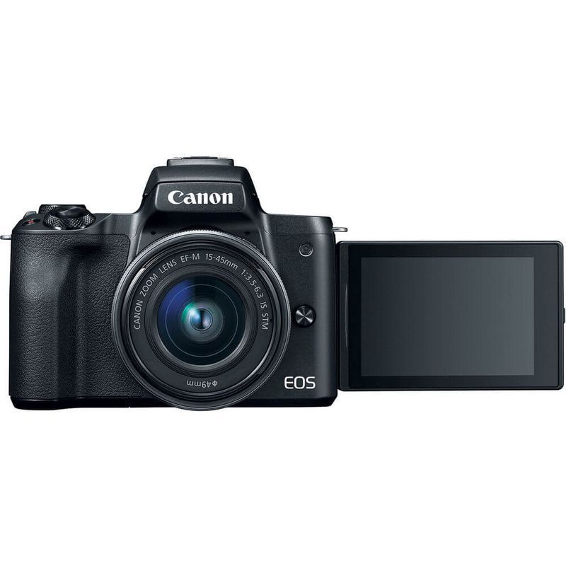 Camera-Canon-EOS-M50-Mirrorless-com-Lente-15-45mm