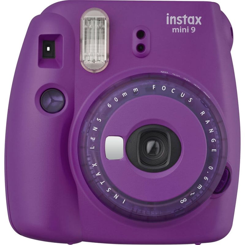 Kit-Camera-Instantanea-Fujifilm-Instax-Mini-9-Roxo-Acai-com-Bolsa-e-Filme