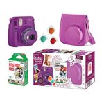 Kit-Camera-Instantanea-Fujifilm-Instax-Mini-9-Roxo-Acai-com-Bolsa-e-Filme