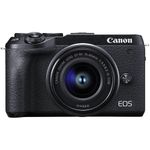 Camera-Canon-EOS-M6-MarkII-Mirrorless-com-Lente-15-45mm-e-Visor-EVF-DC2--Preta-