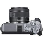 Camera-Canon-EOS-M6-MarkII-Mirrorless-com-Lente-15-45mm-e-Visor-EVF-DC2--Prata-