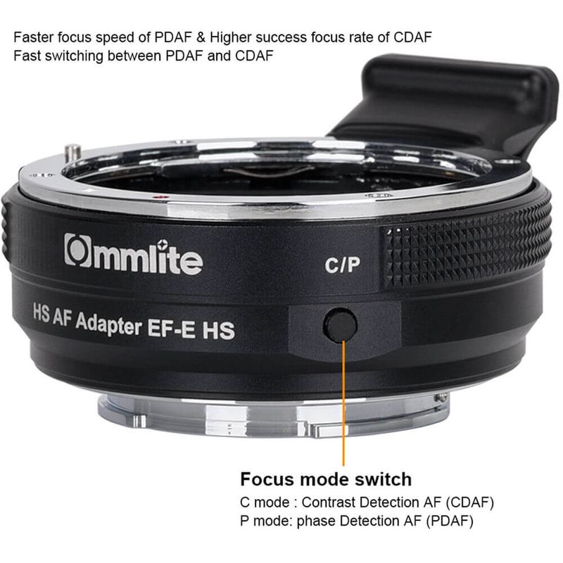 Adaptador-Commlite-de-Montagem-em-Lente-Canon-EF-EF-S-em-Cameras-Sony-E-Mount--CM-EF-E-HS-