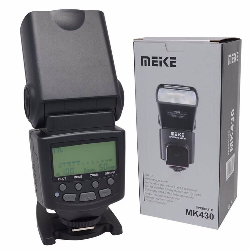 Flash-Speedlite-Meike-MK-430-TTL-para-Cameras-Nikon-DSLR