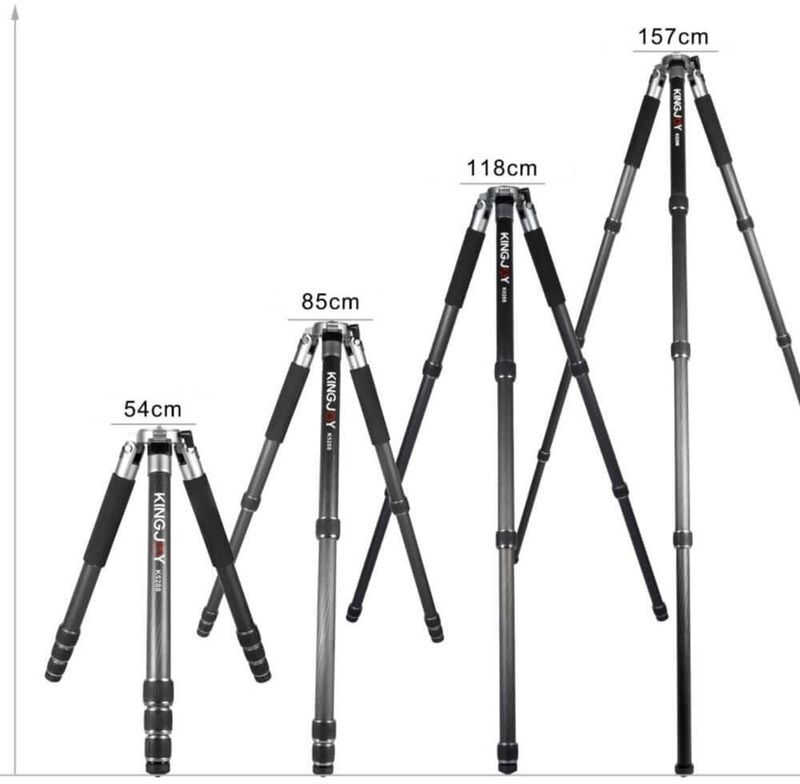 Tripe-Video-e-Foto-Kingjoy-K5208-Fibra-de-Carbono-Equipamentos-ate-25Kg