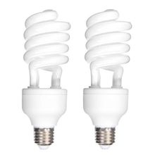 2x Lâmpadas Fluorescente 45W x 110Volts E27 5500K Daylight Luz Fria Contínua CFL para Estúdio