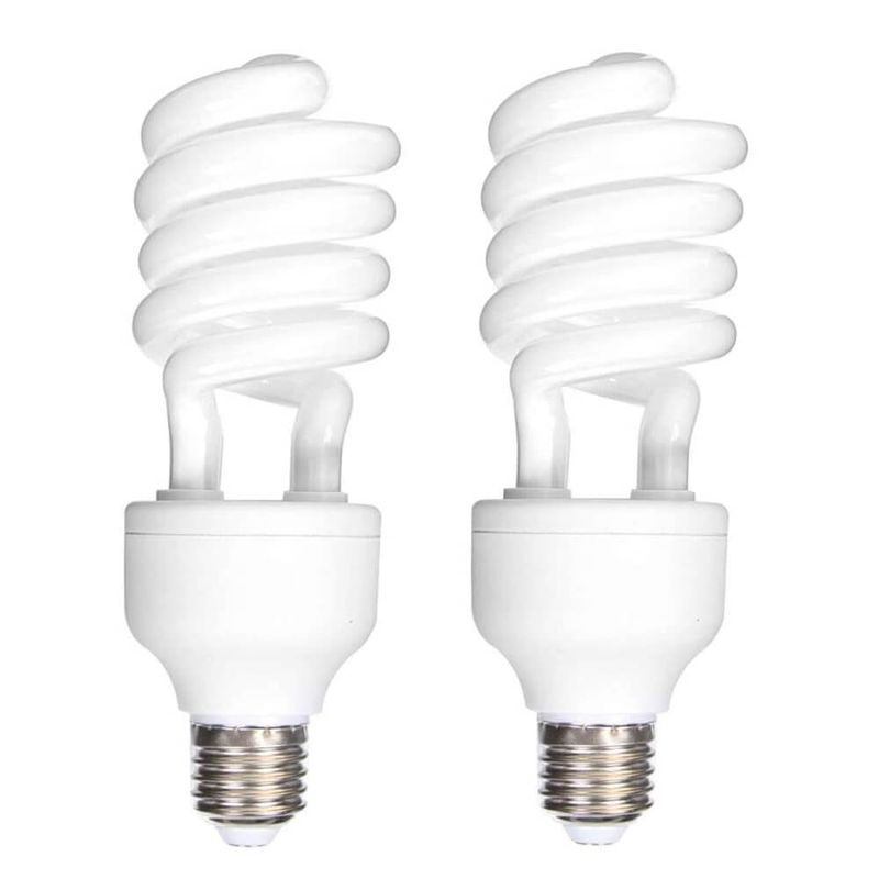 2x-Lampadas-Fluorescente-45W-x-110Volts-E27-5500K-Daylight-Luz-Fria-Continua-CFL-para-Estudio