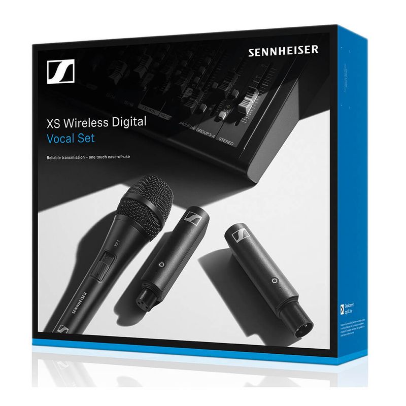 Sistema-Sem-Fio-com-Microfone-de-Mao-Sennheiser-XSW-D-Vocal-Set-Wireless-Digital-XLR--2.4-GHz-