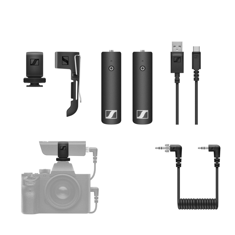 Sistema-Microfone-Sennheiser-XSW-D-Portable-Base-Set-Digital-Wireless-P2-com-Montagem-em-Cameras-2.4GHz