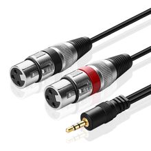 Cabo Y P2 Stereo x XLR Duplo (F) de 50cm