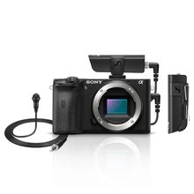 Kit Câmera Sony A6600 Mirrorless 4K (Corpo) + Microfone Lapela Sennheiser XSW-D Wireless com Receptor