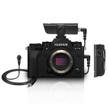 Kit Câmera FujiFilm X-T4 Mirrorless 4K (Corpo Preto) + Microfone Lapela Sennheiser XSW-D Wireless com Receptor