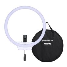 Iluminador Circular Led Yongnuo YN608 Bi-Color Video Ring Light com Controle Remoto