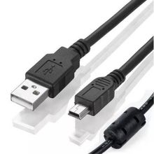 Cabo USB e Mini USB 5 PIN para Câmeras Canon (1.5m)