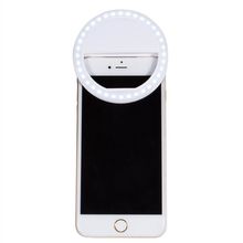 Iluminador Circular LED Celular/SmartPhone Selfie Ring Light (Branco)