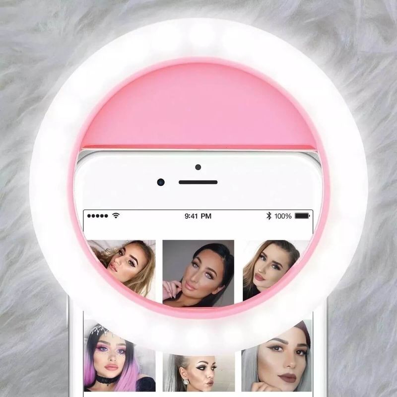 Iluminador-Circular-LED-Celular-SmartPhone-Selfie-Ring-Light--Rosa-