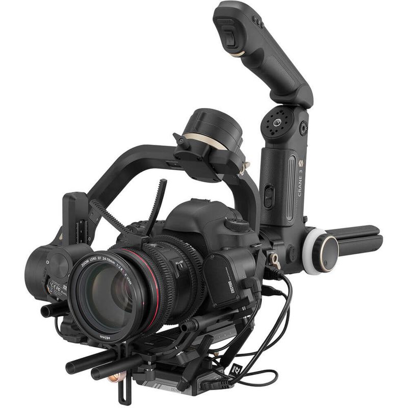 Estabilizador-de-Mao-Gimbal-Crane-3S-Zhiyun-Tech-para-Cameras-DSLR-e-Mirrorless---Crane3S