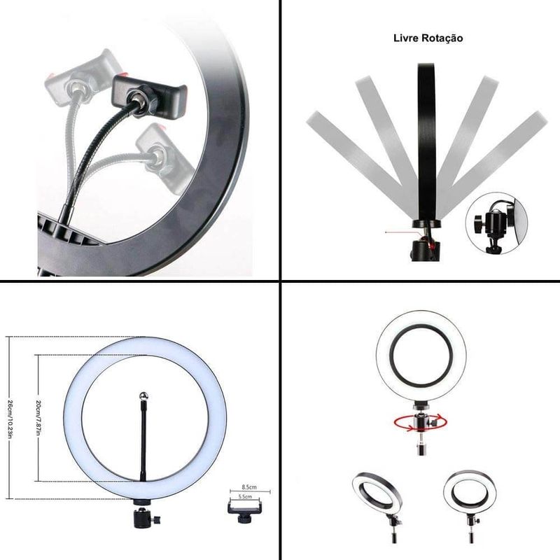 Iluminador-Led-Circular-14--60W-Ring-Light-35cm-com-Controle-e-Fonte-Bivolt