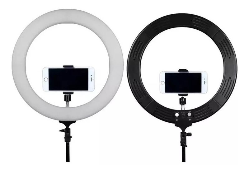 Iluminador-Led-Circular-14--60W-Ring-Light-35cm-com-Controle-e-Fonte-Bivolt