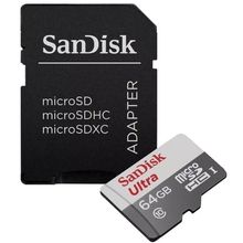 Cartão Micro SD 64GB Sandisk Ultra 80mb/s Classe 10