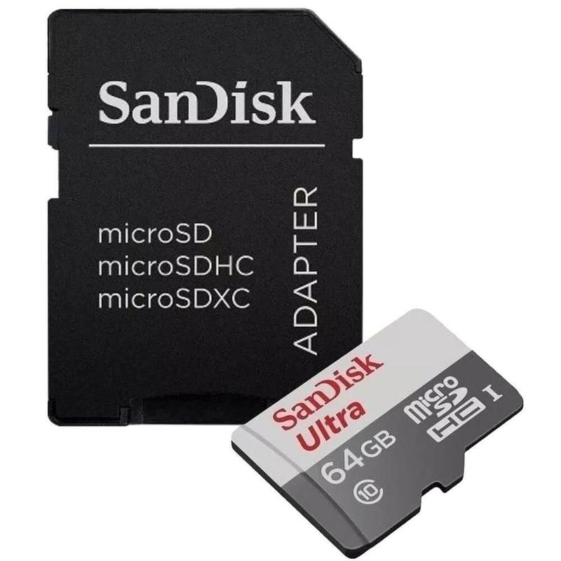 Cartao-Micro-SD-64GB-Sandisk-Ultra-80mb-s-Classe-10