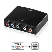 Mini Conversor de Vídeo Componente YPbPr para HDMI (L/R RCA)