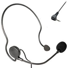 Microfone Headset Slim Auriculado P2 em L Preto