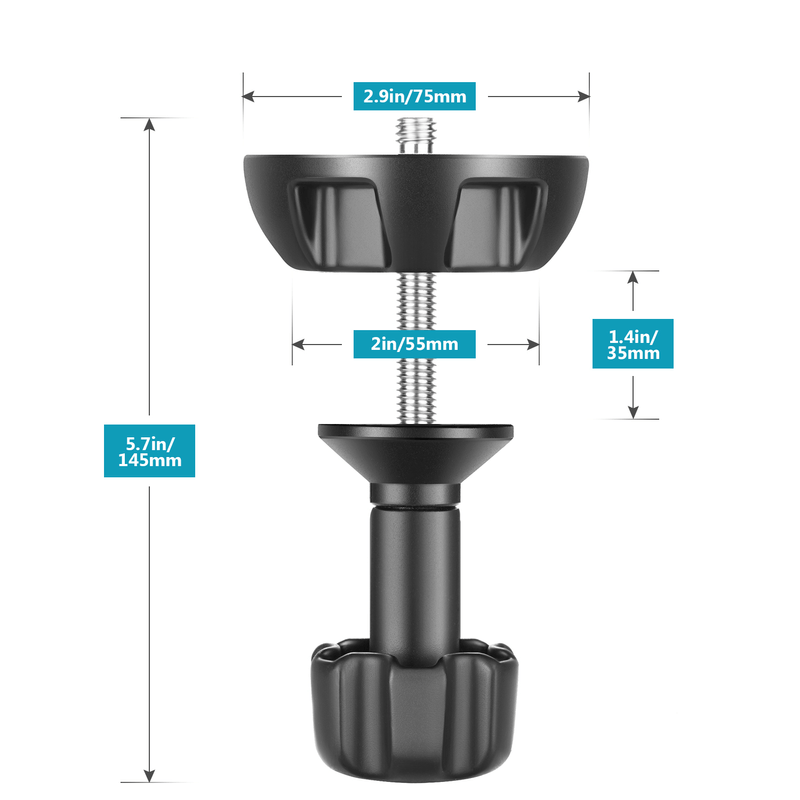 Adaptador-Tigela-75mm-Half-Bowl-3-8--para-Cameras-de-Tripes