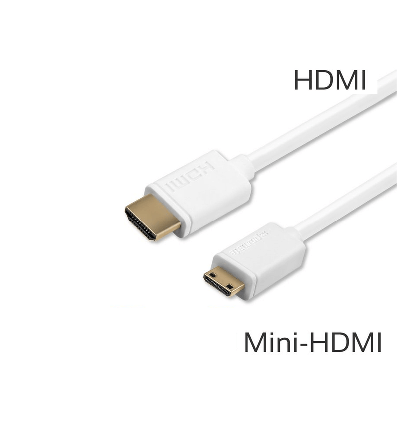 Cabo-HDMI-x-Mini-HDMI-Alta-Velocidade-de-5metros--Branco-