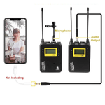 Sistema-de-Microfone-Lapela-Sem-Fio-LWM-338-Single-Wireless-para-Cameras-e-Smartphone