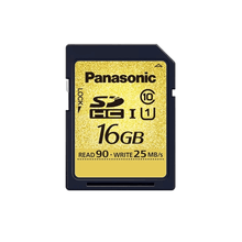 Cartão SDHC 16Gb Panasonic Gold Series UHS-I Classe 10 90Mbs 600x