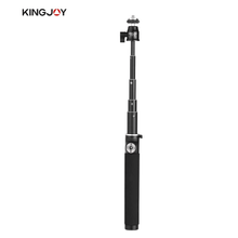 Bastão de Selfie Retrátil de Alumínio Kingjoy H100D Cabeça Ball 1/4" para Smartphone e Câmeras de Ação