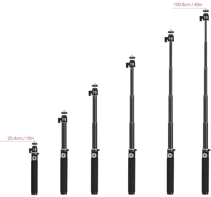Bastao-de-Selfie-Retratil-de-Aluminio-Kingjoy-H100D-Cabeca-Ball-1-4--para-Smartphone-e-Cameras-de-Acao