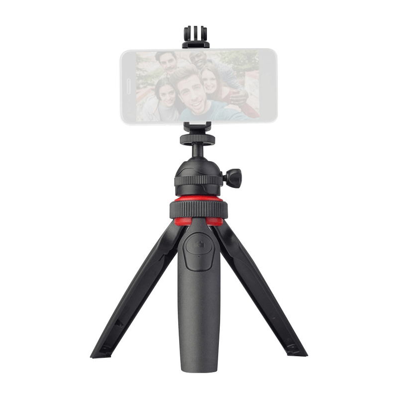 Mini-Tripe-Multifuncional-Portatil-Lensgo-L322-com-Suporte-e-Controle-Remoto-BT-para-Smartphone-e-Cameras