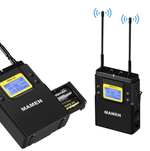 Kit-Microfone-Lapela-duplo-sem-fio-WMIC-01-1-receptor-e-1-transmissor-UHF-wireless-microphone