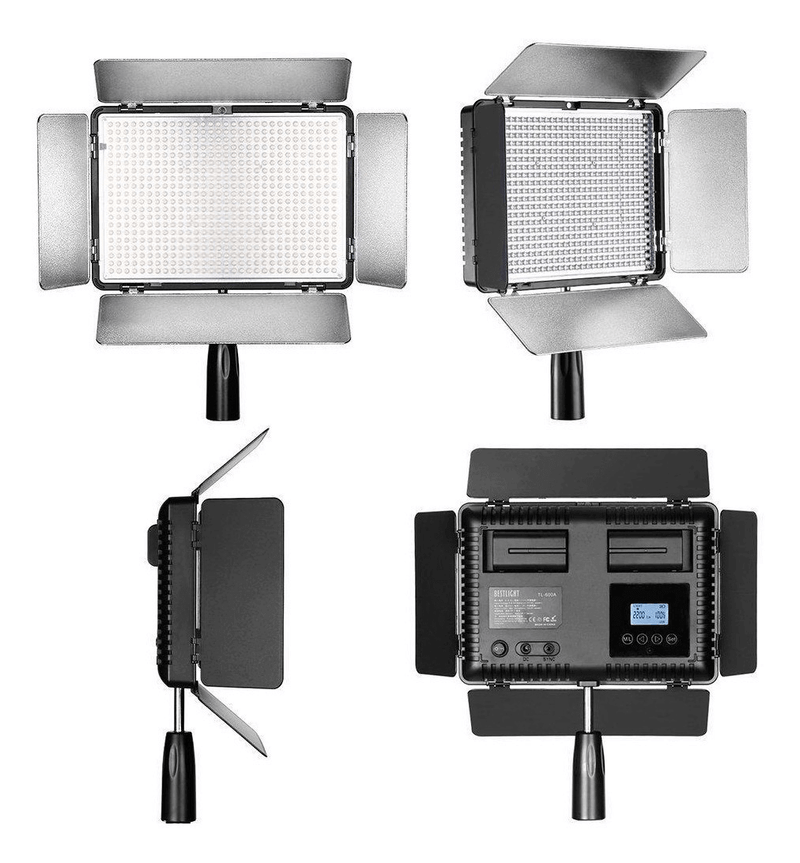 Iluminador-Led-Tl-600A-BiColor-Video-Light-25W-Profissional-3200K---5600K