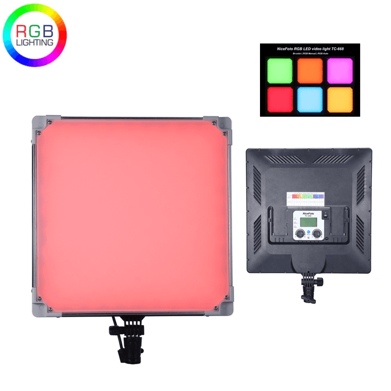 Iluminador-Painel-Led-Slim-NiceFoto-TC-668-RGB-Full-Color-40W-Video-Light-CRI95--2x-Baterias-e-Fonte-Bivolt-