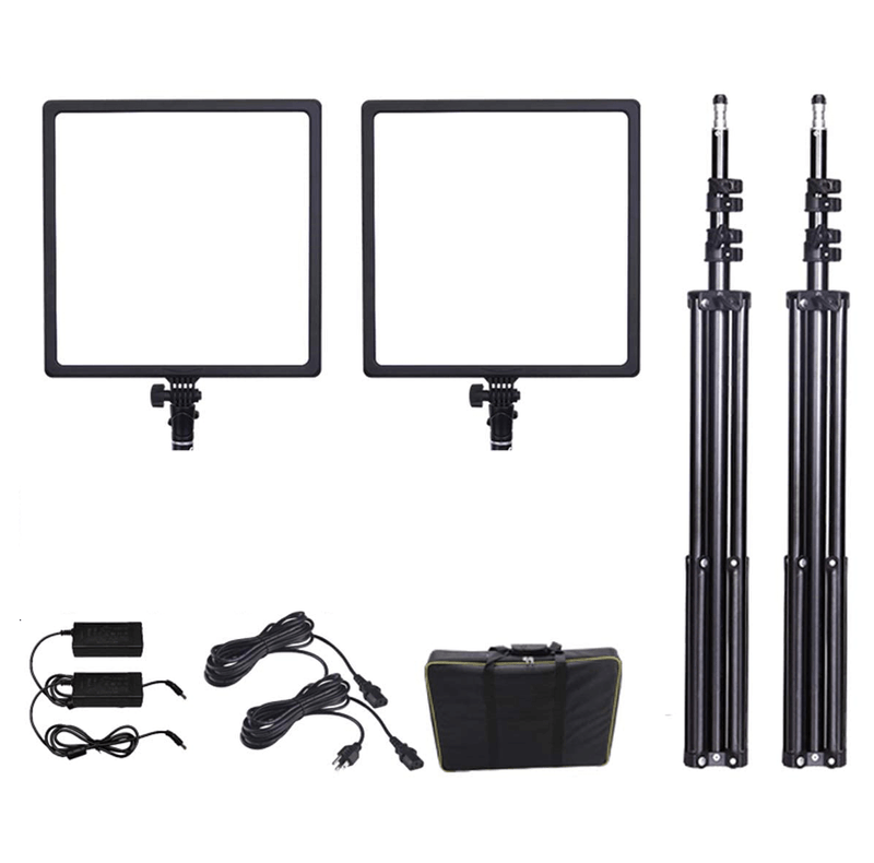 Kit-Iluminacao-Led-Super-Slim-NiceFoto-SL307-50W-de-3200-6500K-para-Estudio-Fotografico--Tripes-e-Fonte-AC-Bivolt-