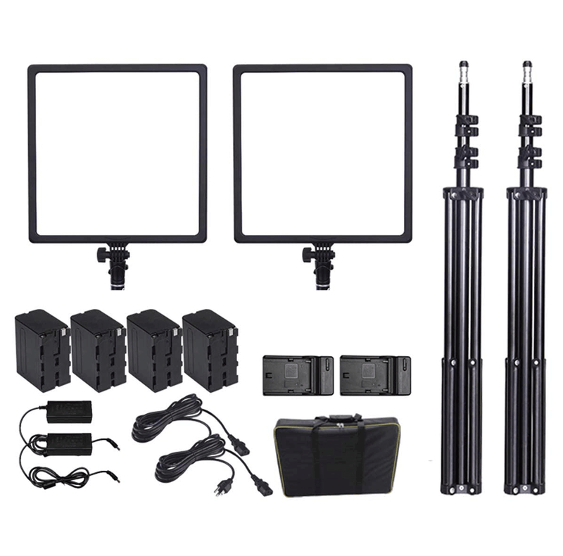 Kit-Iluminacao-Led-Super-Slim-NiceFoto-SL307-50W-de-3200-6500K-para-Estudio-Fotografico--Tripes-Baterias-e-Fonte-AC-Bivolt-