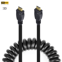 Cabo Espiral Mini-HDMI x Mini-HDMI 2.0 4K HD de 40cm