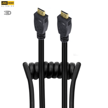 Cabo Espiral Mini-HDMI x Mini-HDMI 2.0 4K HD de 25cm