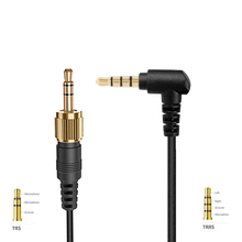 Cabo Estéreo TRS x TRSS 3.5mm com Plug Parafuso e Plug L (P2 x P2) para SmartPhones e PC